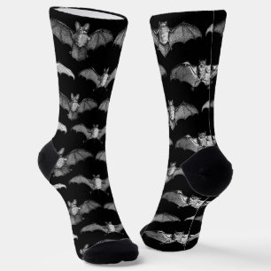 Chaussette Illustrations détaillées d'espèces de chauves-sour