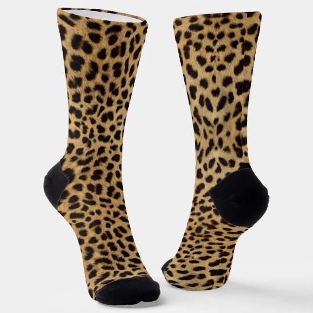 Chaussette Impression Cheetah (Angulaire)