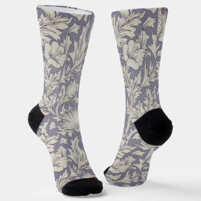 Chaussette Impression de papier peint Horn Poppy de William M (Angulaire)