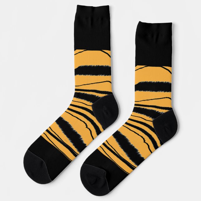 Chaussette Impression de tigre (Gauche)