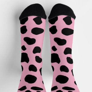 Chaussette Impression de vache, Motif de vache, Spots de vach