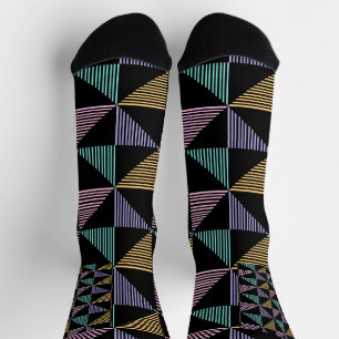 Chaussette Impression géométrique abstraite élégante – Modern