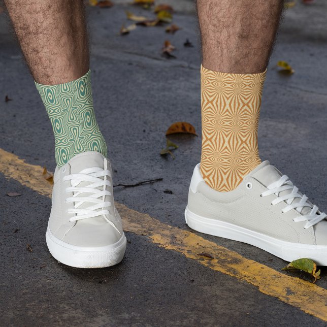 Chaussette Incompatibilité Motif 80s Psychédélique (Créateur téléchargé)