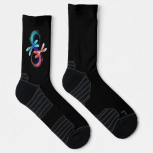 Chaussette Infini avec des libellules lumineuses