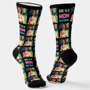 Chaussette Instagram personnalisé photo meilleure maman jamai
