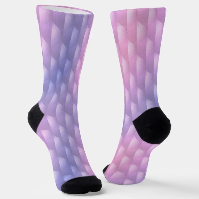Chaussette Iridescente violet et rose (Angulaire)