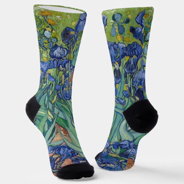 Chaussette Irises par Van Gogh (Angulaire)