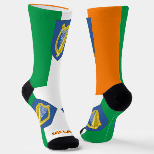 Chaussette Irlande Patriotique, Durable Chaussettes Drapeau I