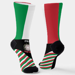 Chaussette Italie Chaussettes, drapeau italien couleurs / spo