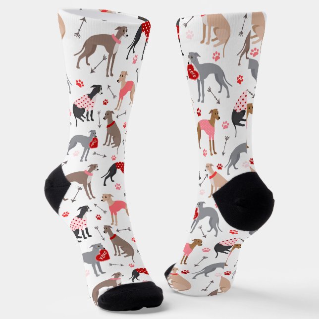 Chaussette Italie Greyhound Valentine (Angulaire)
