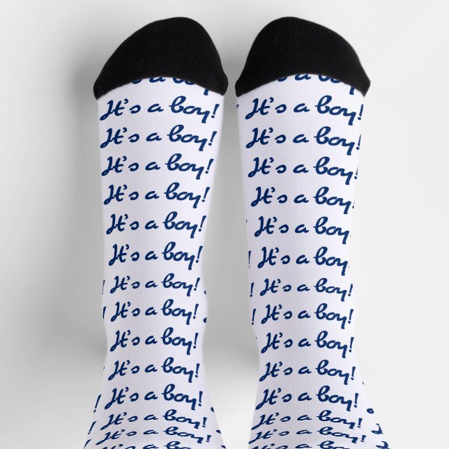 Chaussette It's a Boy! Baby Gender Reveal (Haut)