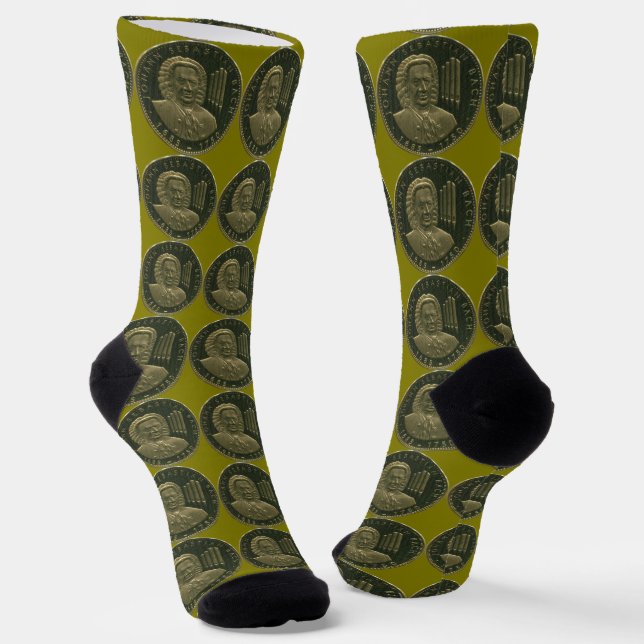 Chaussette J.S. Bach, Organiste Commémoratif (Angulaire)