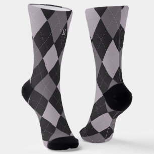 Chaussette Jacquard gris Monogramme initial