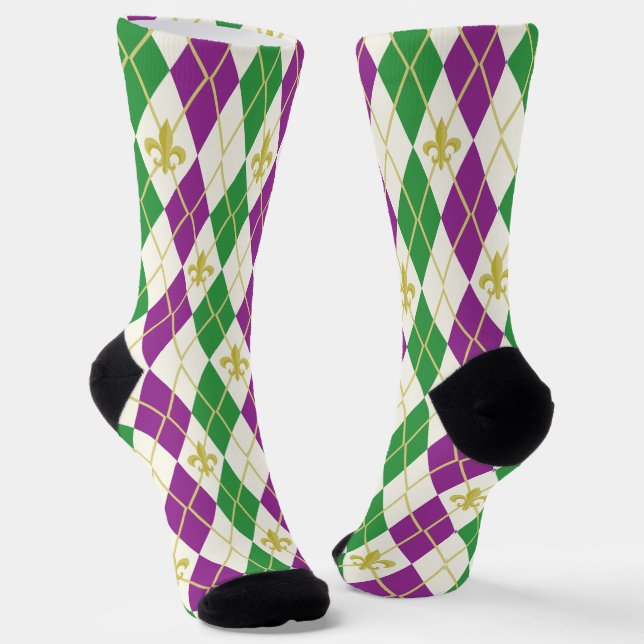 Chaussette Jacquard Mardi Gras (Angulaire)