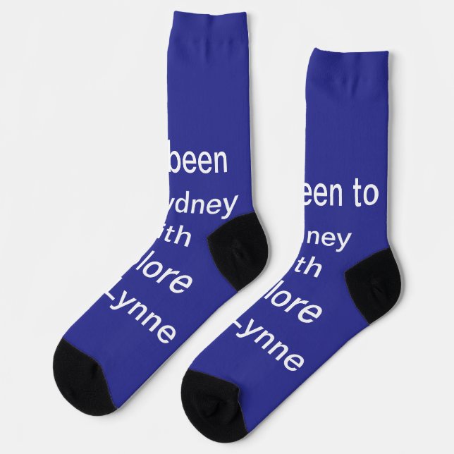 Chaussette J'Ai Été À Sydney Avec Lynne (Gauche)