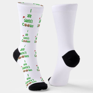 Chaussette J'ai mangé des cookies Père Noël
