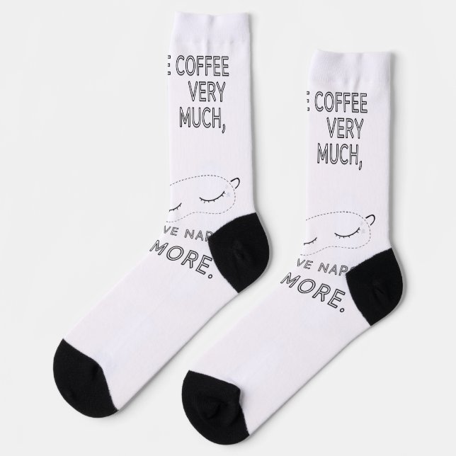 CHAUSSETTE J'AIME BEAUCOUP LE CAFÉ (Gauche)