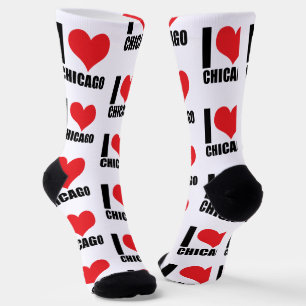 Chaussette J'aime Chicago