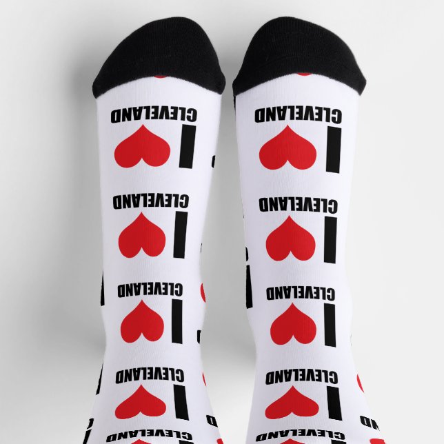 Chaussette J'aime Cleveland (Haut)