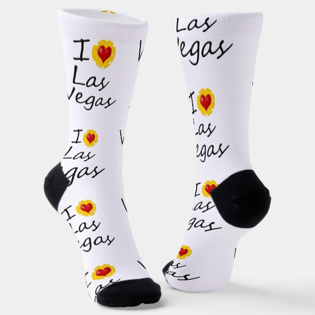 Chaussette J'aime Las Vegas (Angulaire)