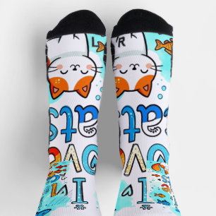 CHAUSSETTE J'AIME LES CHATS