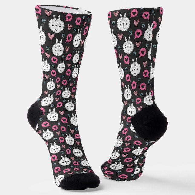 Chaussette J'aime les chats (Angulaire)