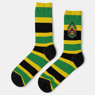 Chaussette Jamaica Jah Army Rasta Reggae Roots Socks