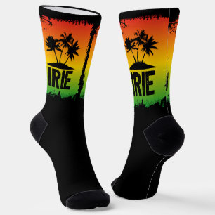 Chaussette Jamaican Rastafarian IRIE Palm Trees