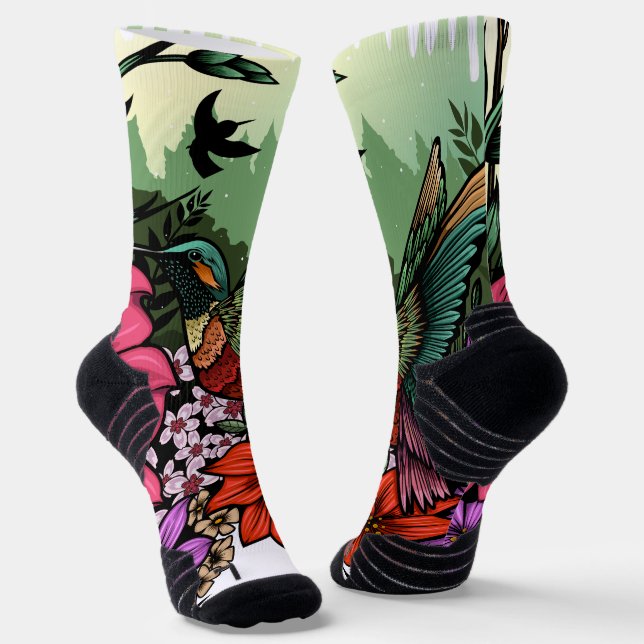 Chaussette Jardin des colibris (Angulaire)