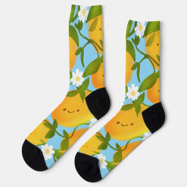 Chaussette Jardin des Oranges d'été (Gauche)