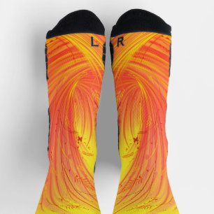 Chaussette jardin enchanté jaune doré