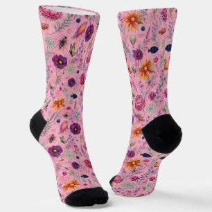 Chaussette Jardin Florissant Fantaisiste