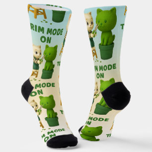 Chaussette Jardinier Chat Mode de Coupe de Topiaire Surréalis