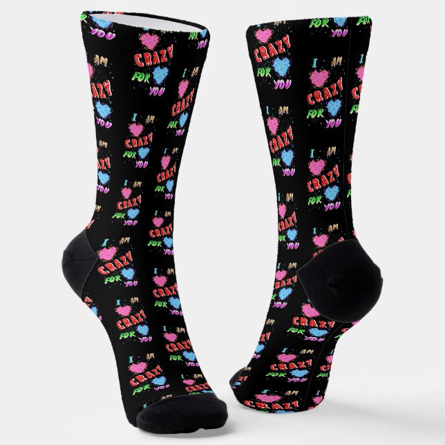 Chaussette Je Suis Fou De Toi (Angulaire)