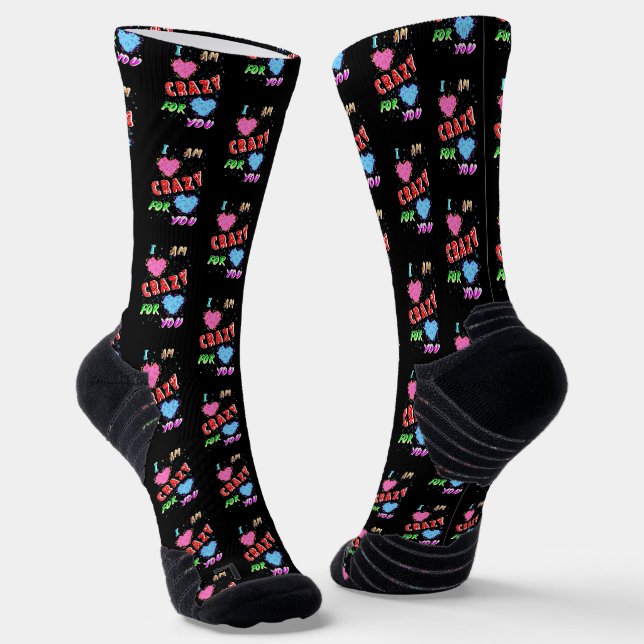 Chaussette Je Suis Fou De Toi (Angulaire)