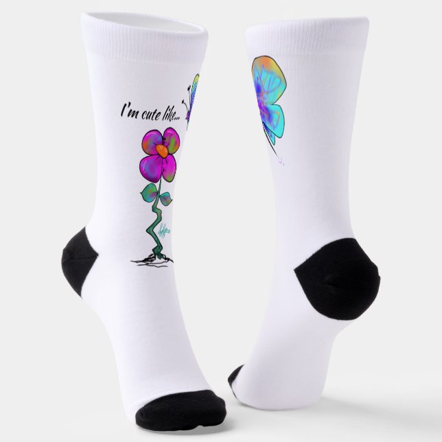 Chaussette Je suis mignon comme... (Angulaire)