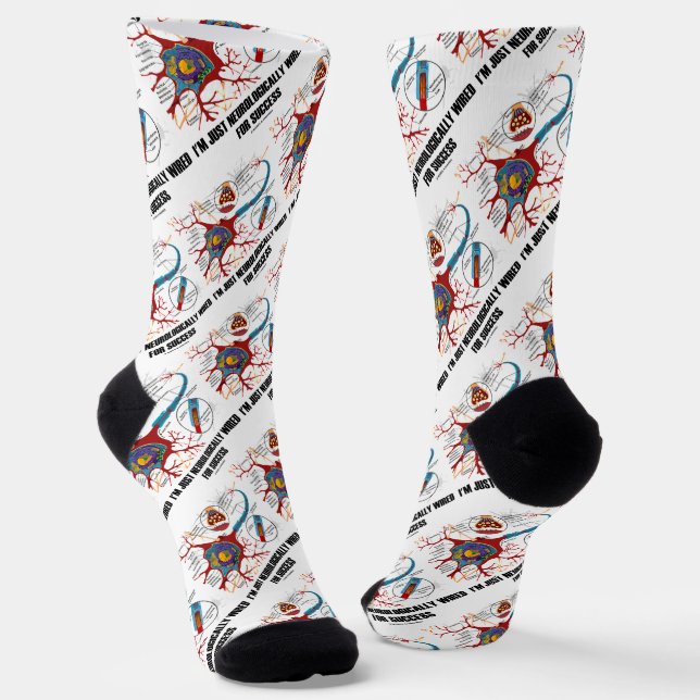 Chaussette Je suis simplement Neurologiquement connecté pour  (Angulaire)