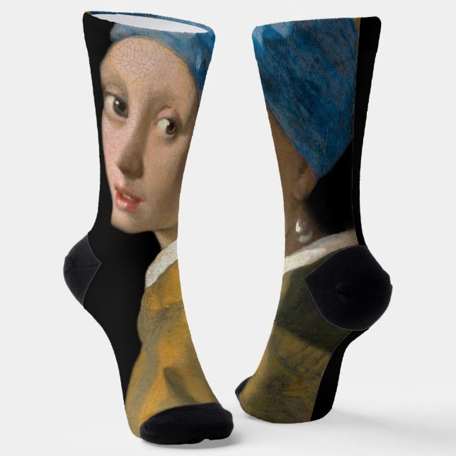 Chaussette Johannes Vermeer - Fille avec une oreille perle (Angulaire)
