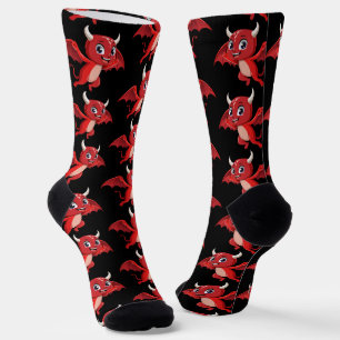 Chaussette Joli diable volant de dessin animé