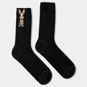 Chaussette Joli lapin sur chaussettes noires