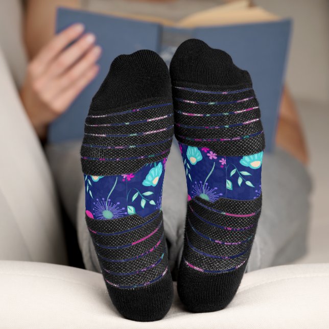 Chaussette Joli motif floral de fond (Fond)