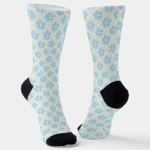 Chaussette Joli Pastel Blue Floral