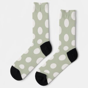 Chaussette Joli pois l Vert et blanc