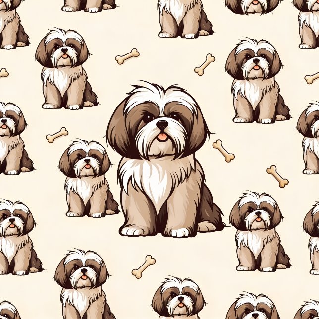 Chaussette Joli Shih Tzu  (Cute Pattern Design!)
