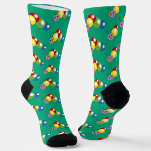 Chaussette jolie chenille colorée