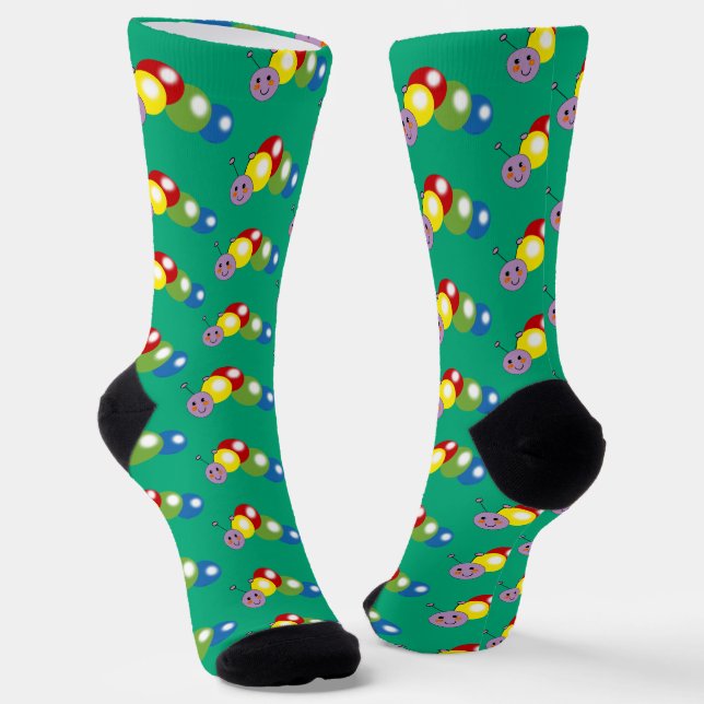 Chaussette jolie chenille colorée (Angulaire)