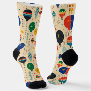 Chaussette Jolie décoration traditionnelle beige