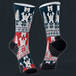 Chaussette Jolie et moderne Christma Snowman Knitted<br><div class="desc">Des créations uniques branchées, à la mode et moderne, Christma Snowman tricotent des chaussettes, des t-shirts, des sweatshirts, etc. Embarquez pour cet événement important avec vos proches et vos amis et profitez de l'un de nos modèles chic Holiday Knished Designs pour un Joyeux Noël</div>