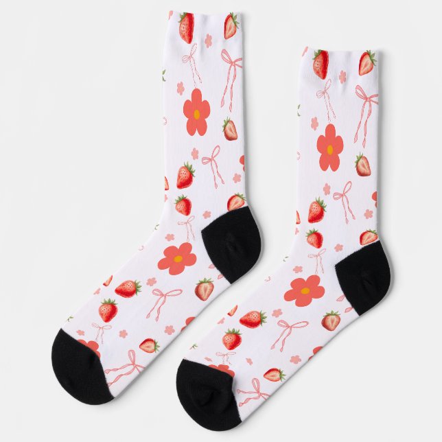 Chaussette Jolie Fraise (Gauche)