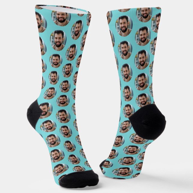 Chaussette Jolie Turquoise Boyfriend Photo pour Girfriend (Angulaire)